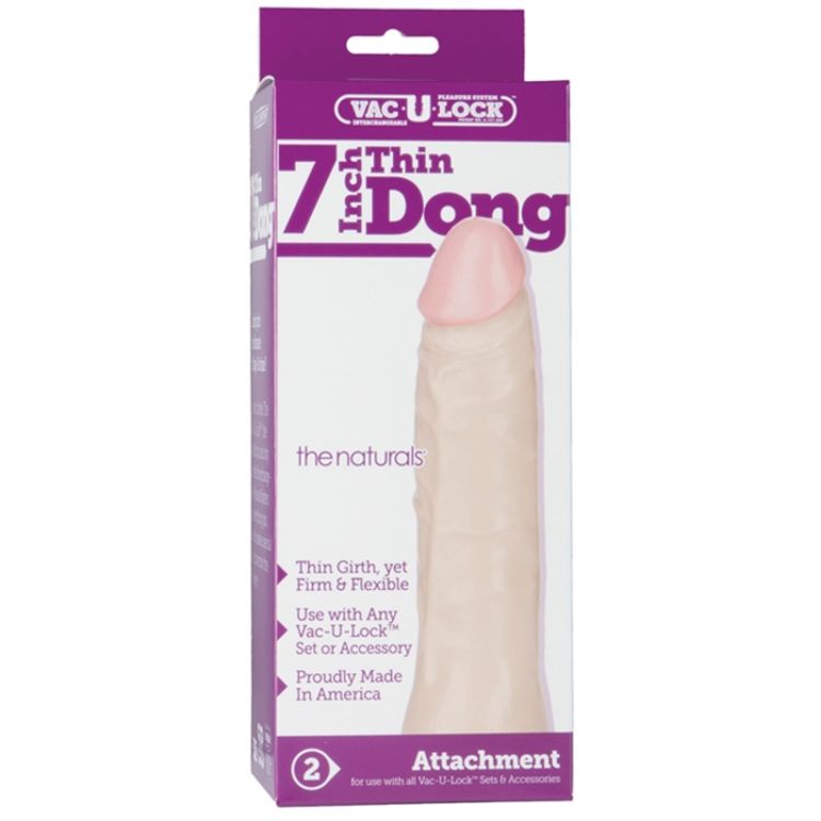 Image de VAC-U-LOCK NATURAL THIN DONG 7" FLESH