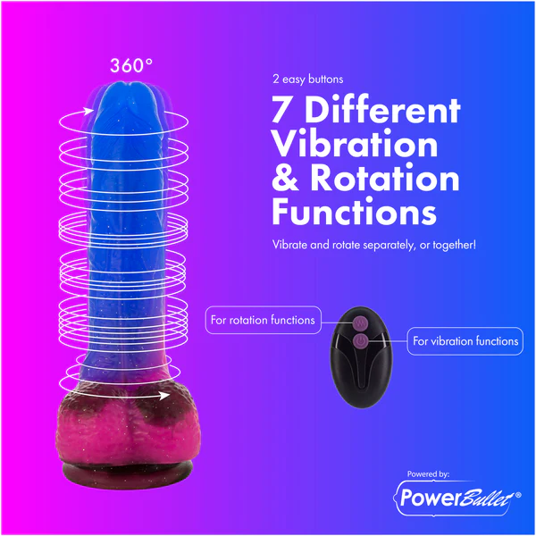 Image de Pure Love® - Gode vibrant et rotatif avec télécommande – Cosmic