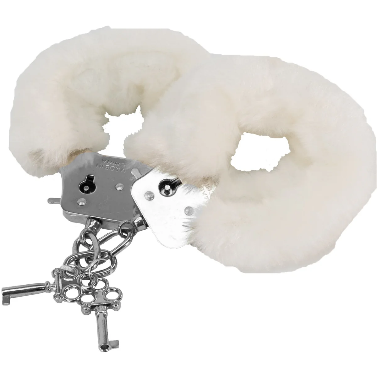 Image de Tender Cuffs Furry Handcuffs – Blanches
