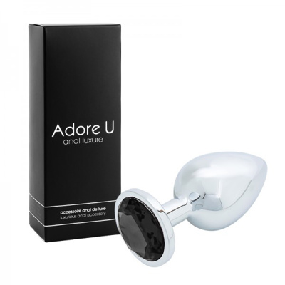 Image de Anal Luxure - Plug Anal Argent - Noir - Grand