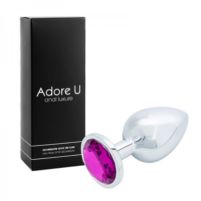 Image de Anal Luxure - Plug Anal Argent - Mauve - Grand
