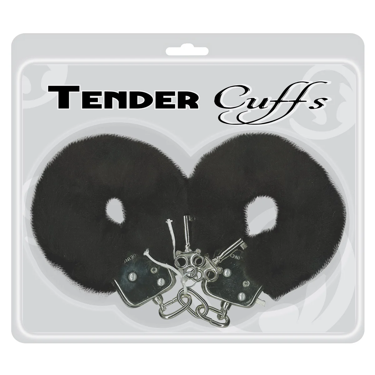 Image de Tender Cuffs Furry Handcuffs – Noires