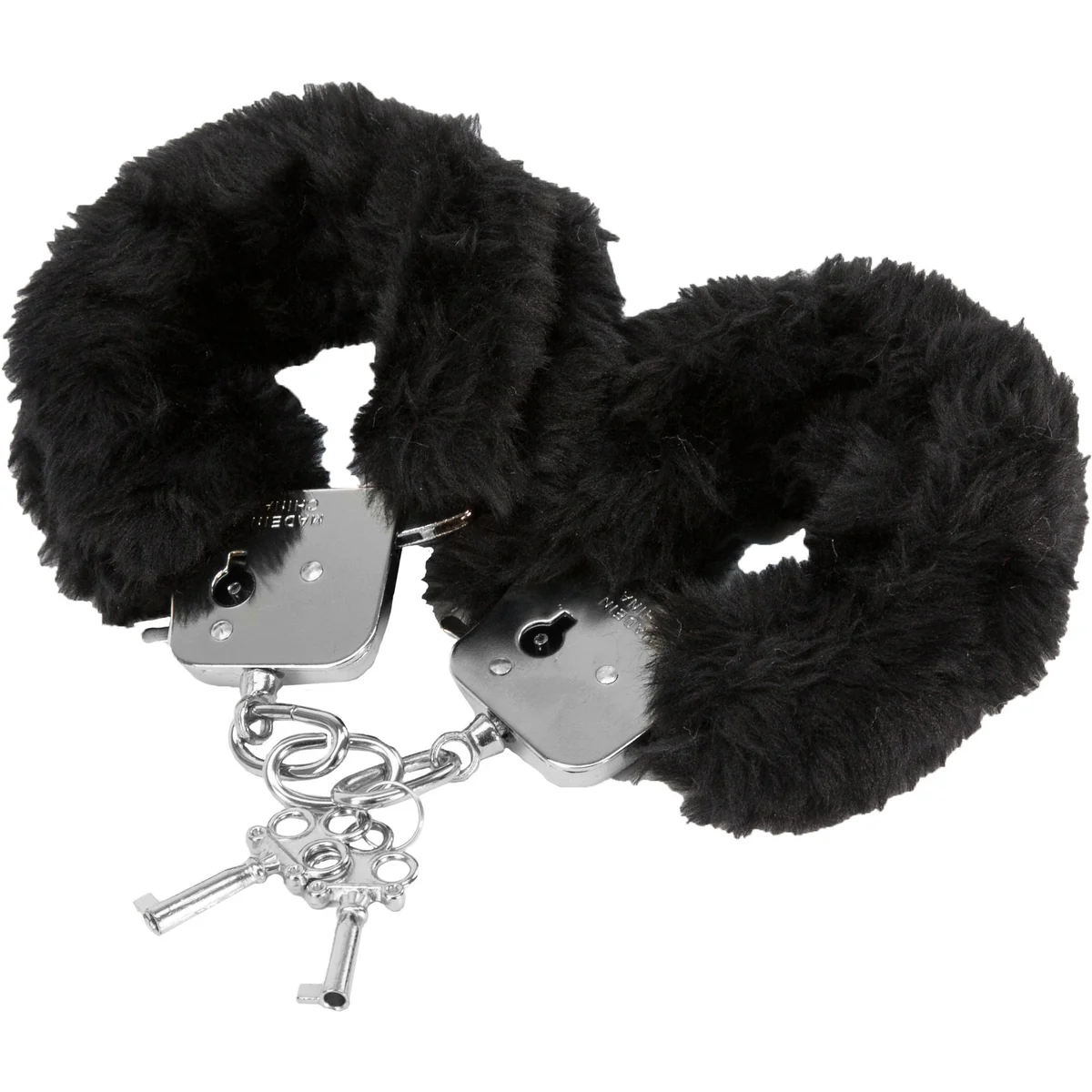Image de Tender Cuffs Furry Handcuffs – Noires