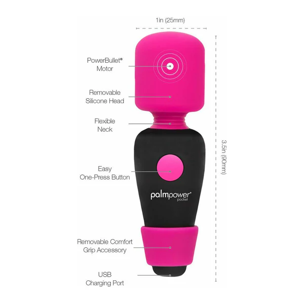 Image de PalmPower Pocket - Mini masseur rechargeable