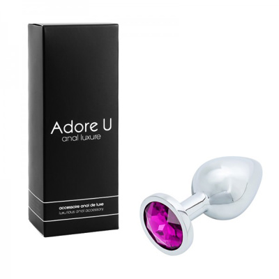 Image de Anal Luxure - Plug Anal Argent - Mauve - Medium