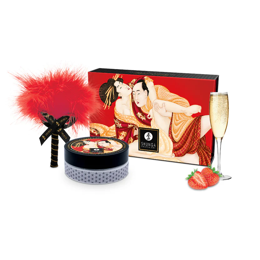 Image de Shunga – Poudre de corps comestible – Fraise