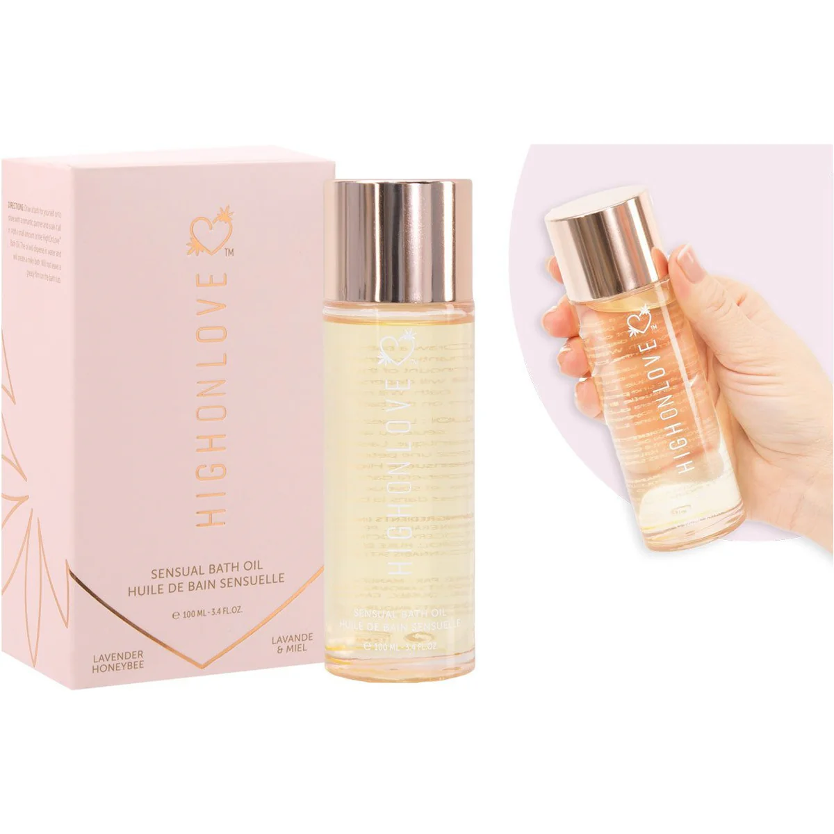 Image de High on Love – Sensual Bath Oil - Lavender Honeybee