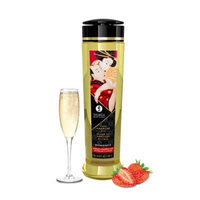Image de Shunga – Huile de massage – Vin pétillant à la fraise