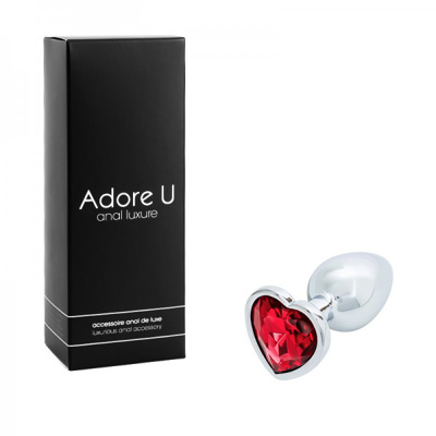 Image de Anal Luxure - Plug Anal Coeur - Rouge – Small