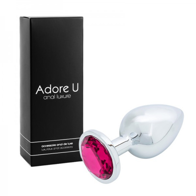 Image de Anal Luxure - Plug Anal Argent - Rose - Grand