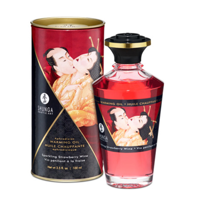 Image de Shunga – Huile aphrodisiaque  - Vin pétillant à la fraise