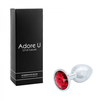 Image de Anal Luxure - Plug Anal Argent - Rouge – Small