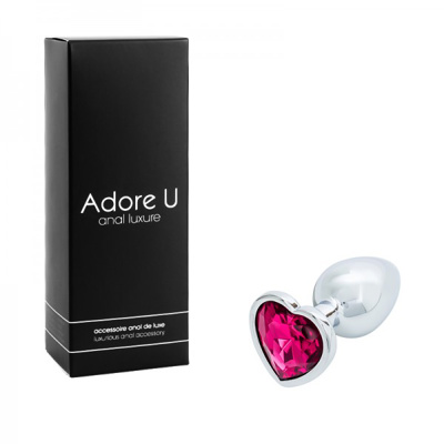 Image de Anal Luxure - Plug Anal Coeur - Rose – Small