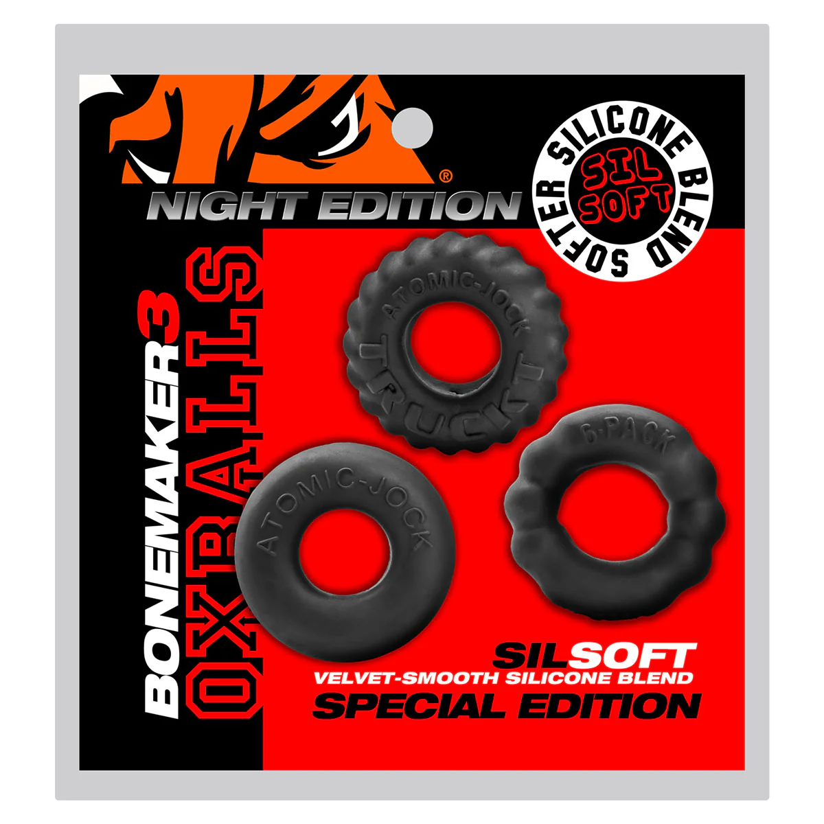 Image de Kit de cock ring Oxballs BoneMaker 3 pack