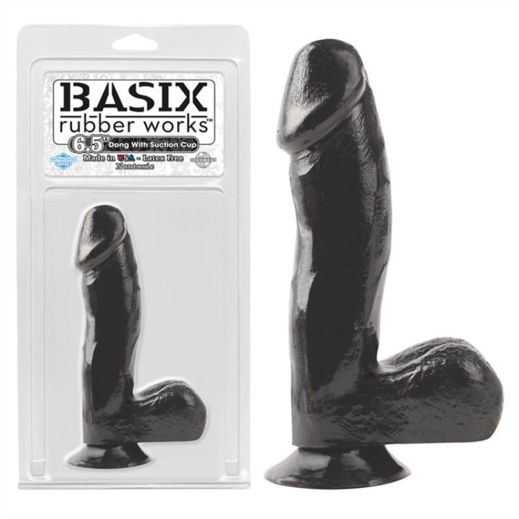 Image de BASIX RUBBER WORKS - 6.5" DONG WITH SUCTION CUP