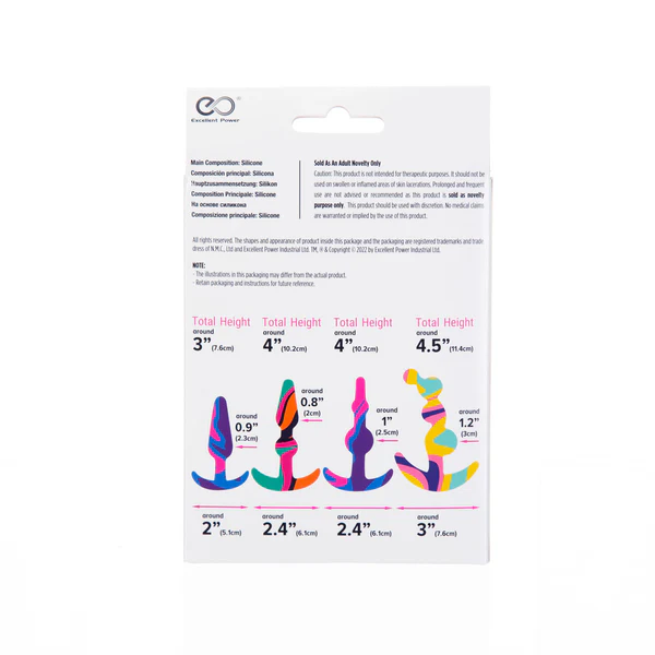 Image de Kit d'entraînement de plug anal en silicone Fervent Gala 4 en 1