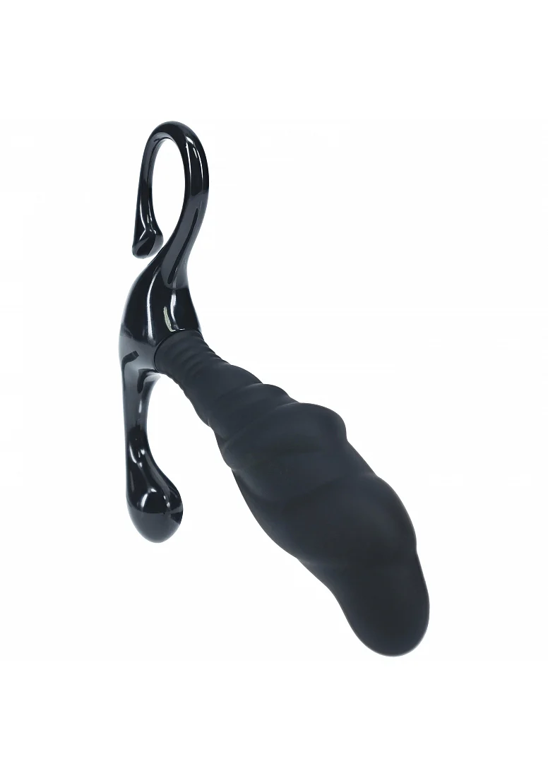 Image de LEVELZ - Masseur de prostate en silicone ondulé avec boucle rigide - Taille L