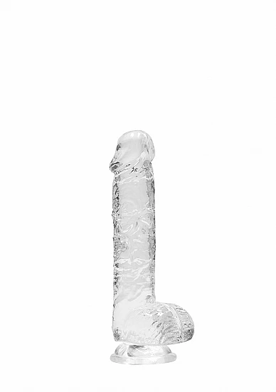Image de REALROCK - Gode réaliste de 15 cm avec testicules - Transparent