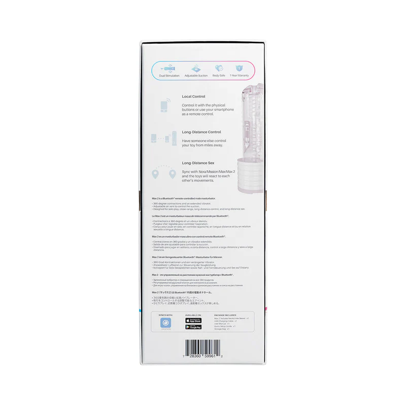 Image de Lovense Max 2 – Masturbateur masculin Bluetooth