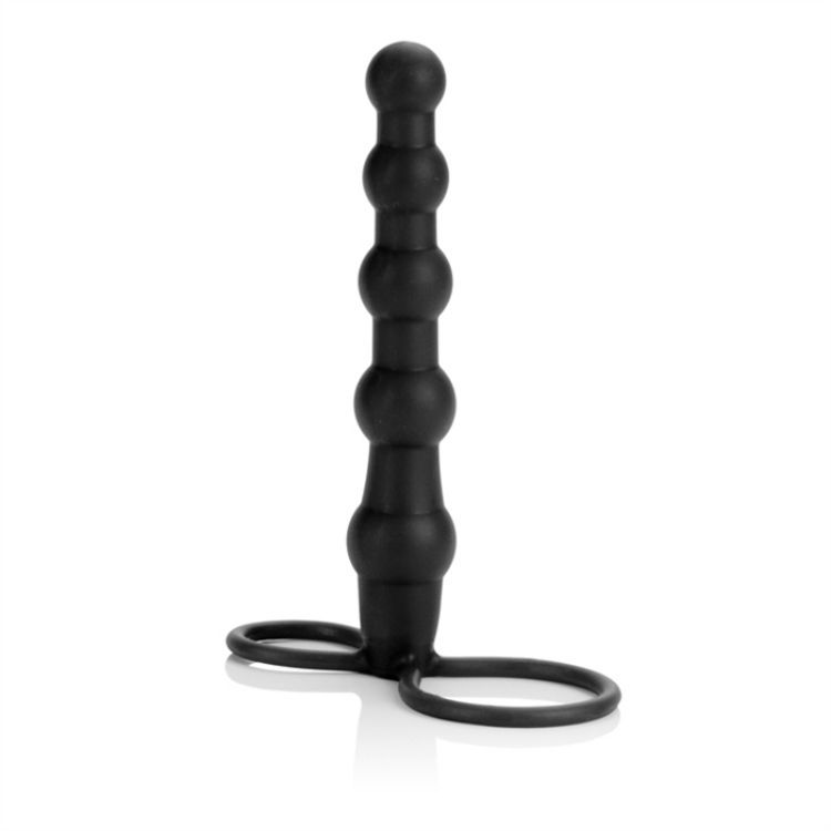 Image de SILICONE LOVE RIDER BEADED DUAL PENETRATOR