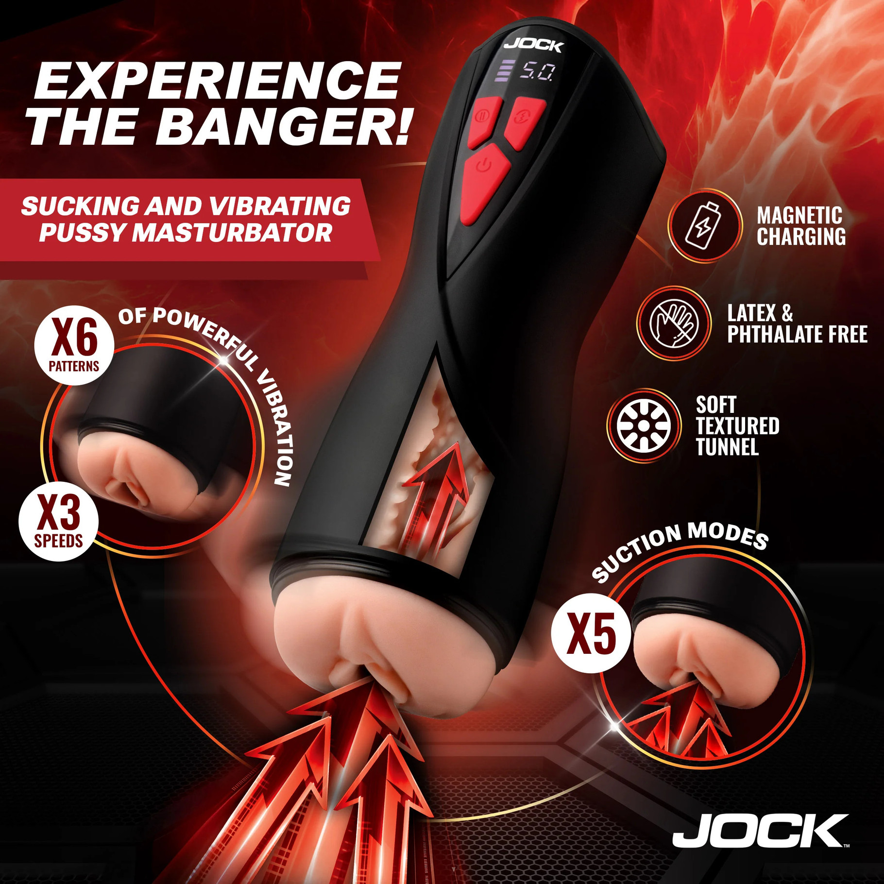 Image de Jock - Banger! Masturbateur de chatte à succion et vibration