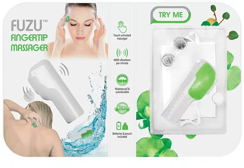 Image de Masseur vibrant pour les doigts FUZU - Vert fluo