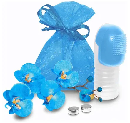 Image de Masseur vibrant pour les doigts FUZU - Bleu néon