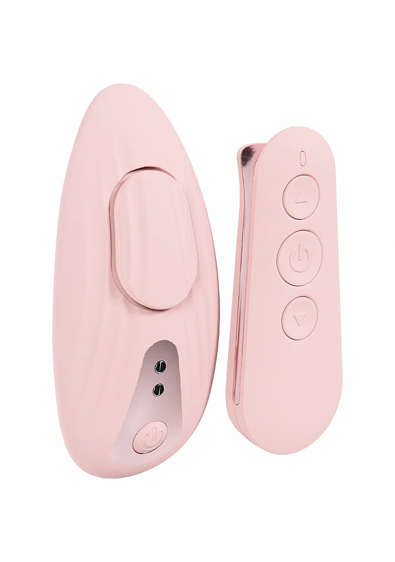 Image de Loveline - Celeste - Rose - Culotte vibrante télécommandée - Silicone - Rechargeable - Étanche