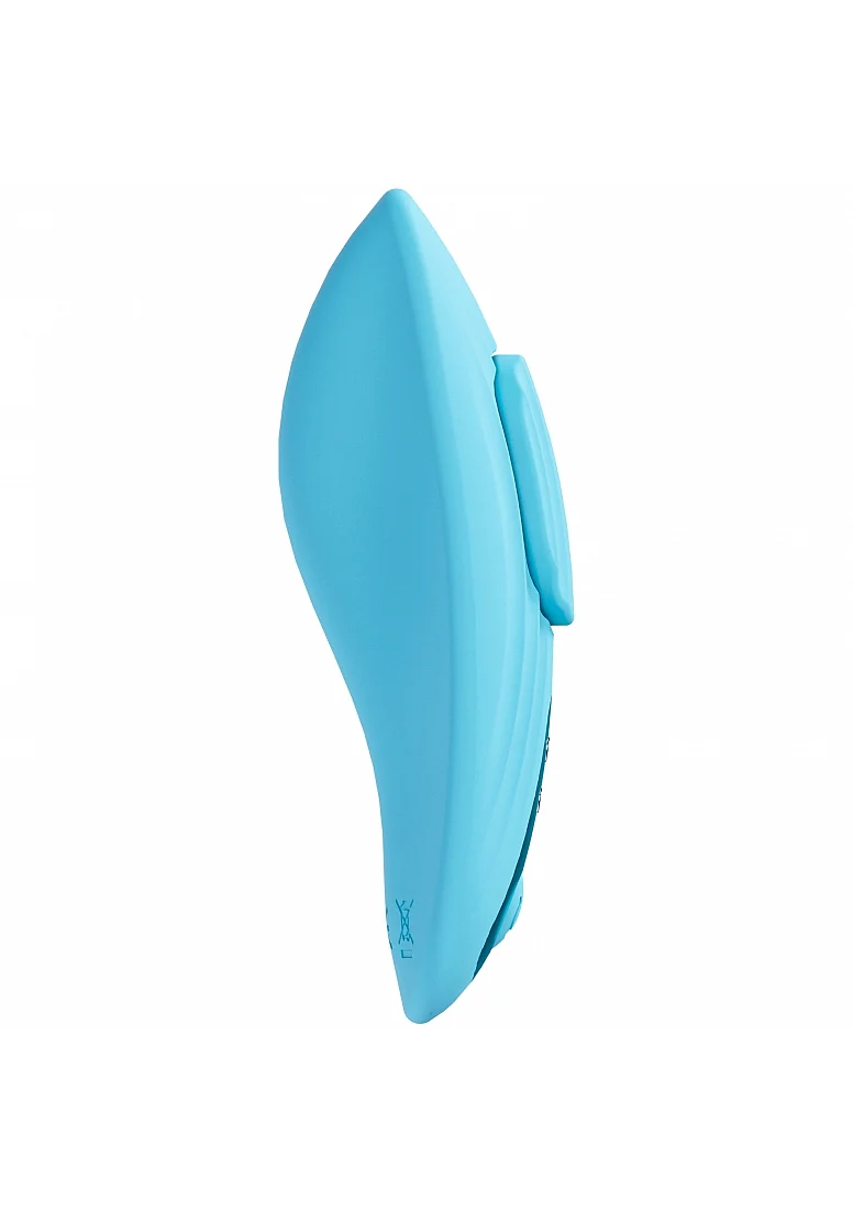 Image de Loveline - Celeste - Bleu - Culotte vibrante télécommandée - Silicone - Rechargeable - Étanche