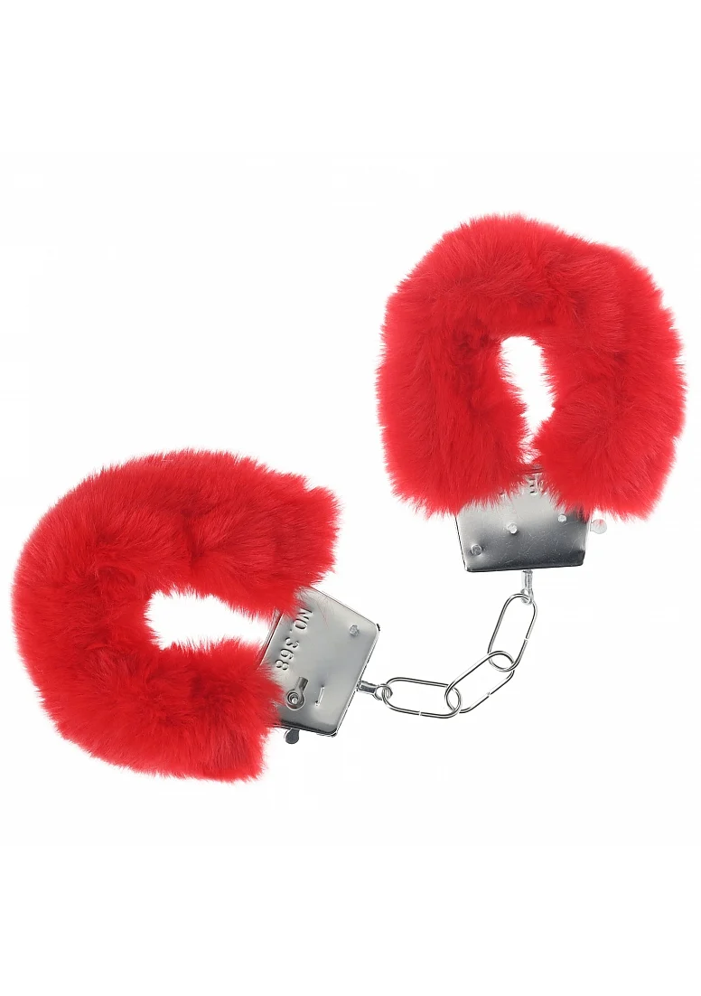 Image de Ouch ! - Menottes classiques en peluche - Rouges