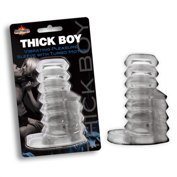 Image de THICK BOY - VIBRATING PLEASURE SLEEVE - CLAIR