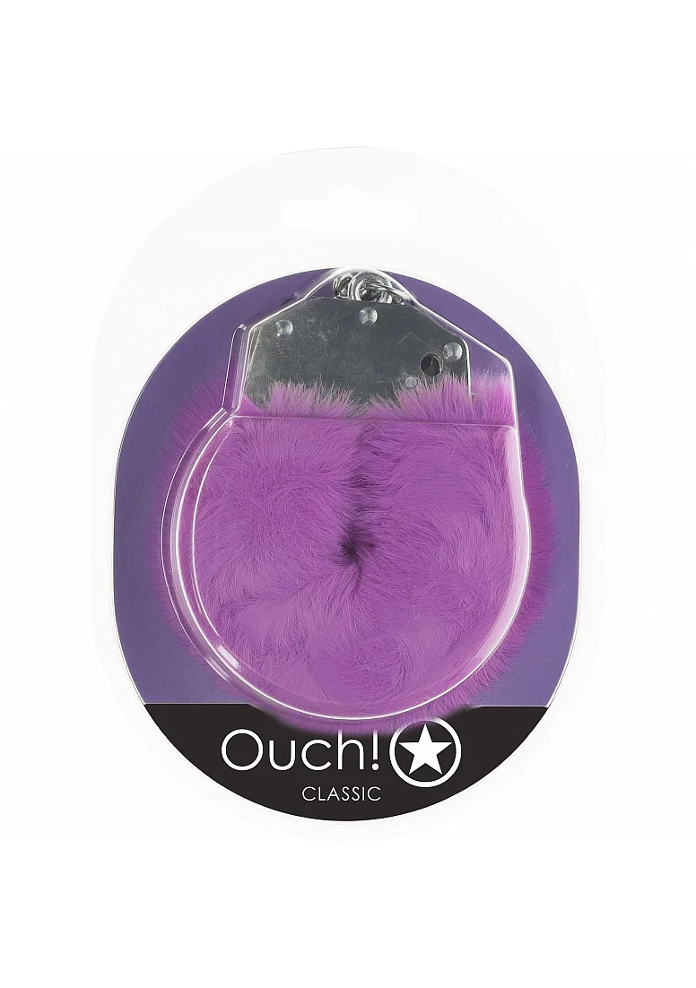 Image de Ouch ! - Menottes classiques en peluche - Violet