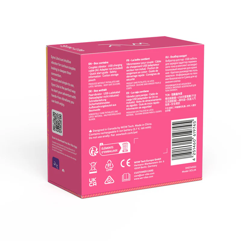Image de WE-VIBE® - Vibromasseur pour couples Sync Lite - Rose
