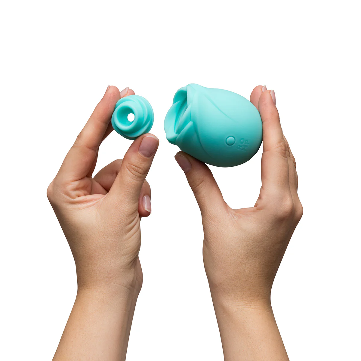 Image de ROMP® - Stimulateur clitoridien Rose Glow Glow Glow dans The Dark - Blue