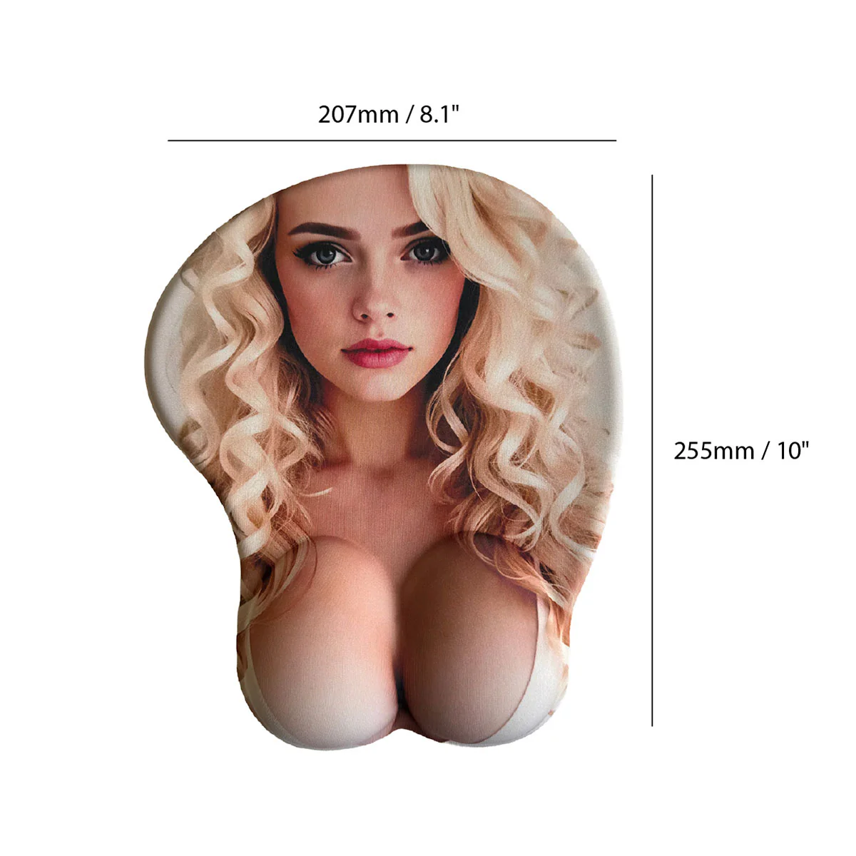 Image de Tapis de souris anime – Blonde avec soutien-gorge blanc