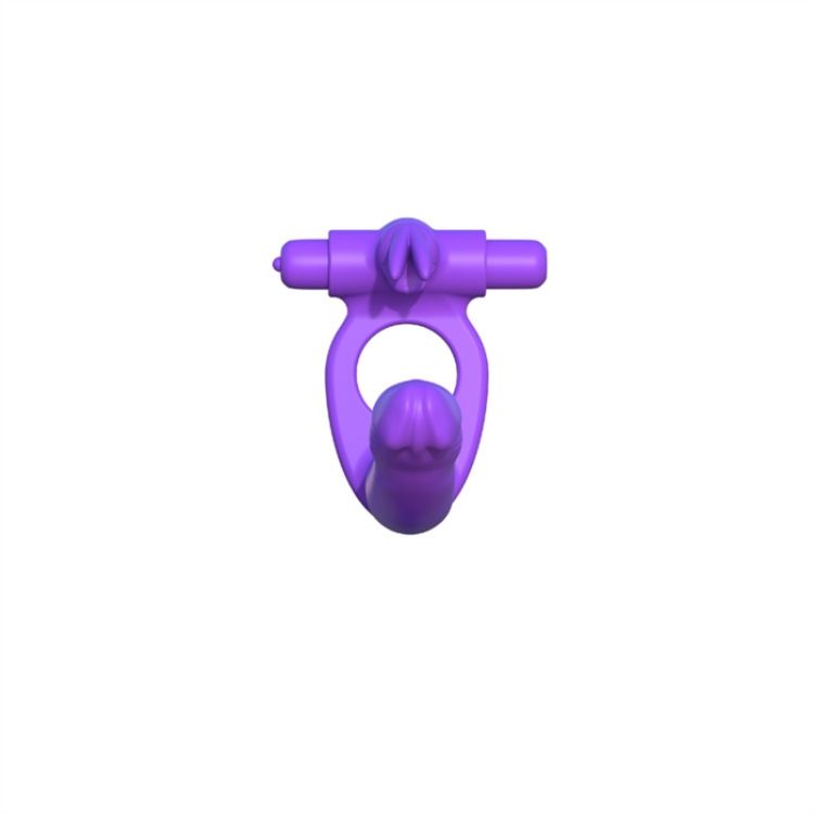 Image de C-RINGZ SILICONE DOUBLE PENETRATOR RABBIT MAUVE