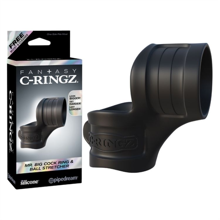 Image de C-RINGZ MR BIG COCK RING AND BALL STRETCHER NOIR