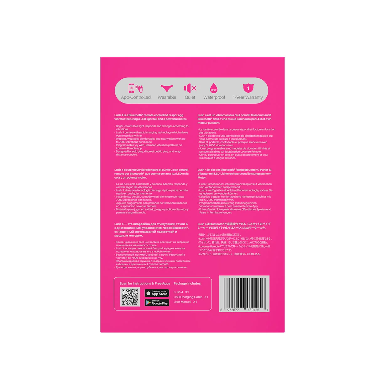 Image de LOVENSE - Vibromasseur télécommandé Lush 4