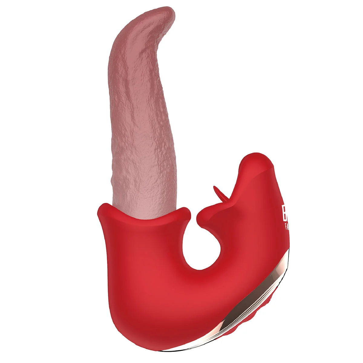 Image de BMS Factory Kissing Lips Double Stimulator – Stimulateur double multifonction