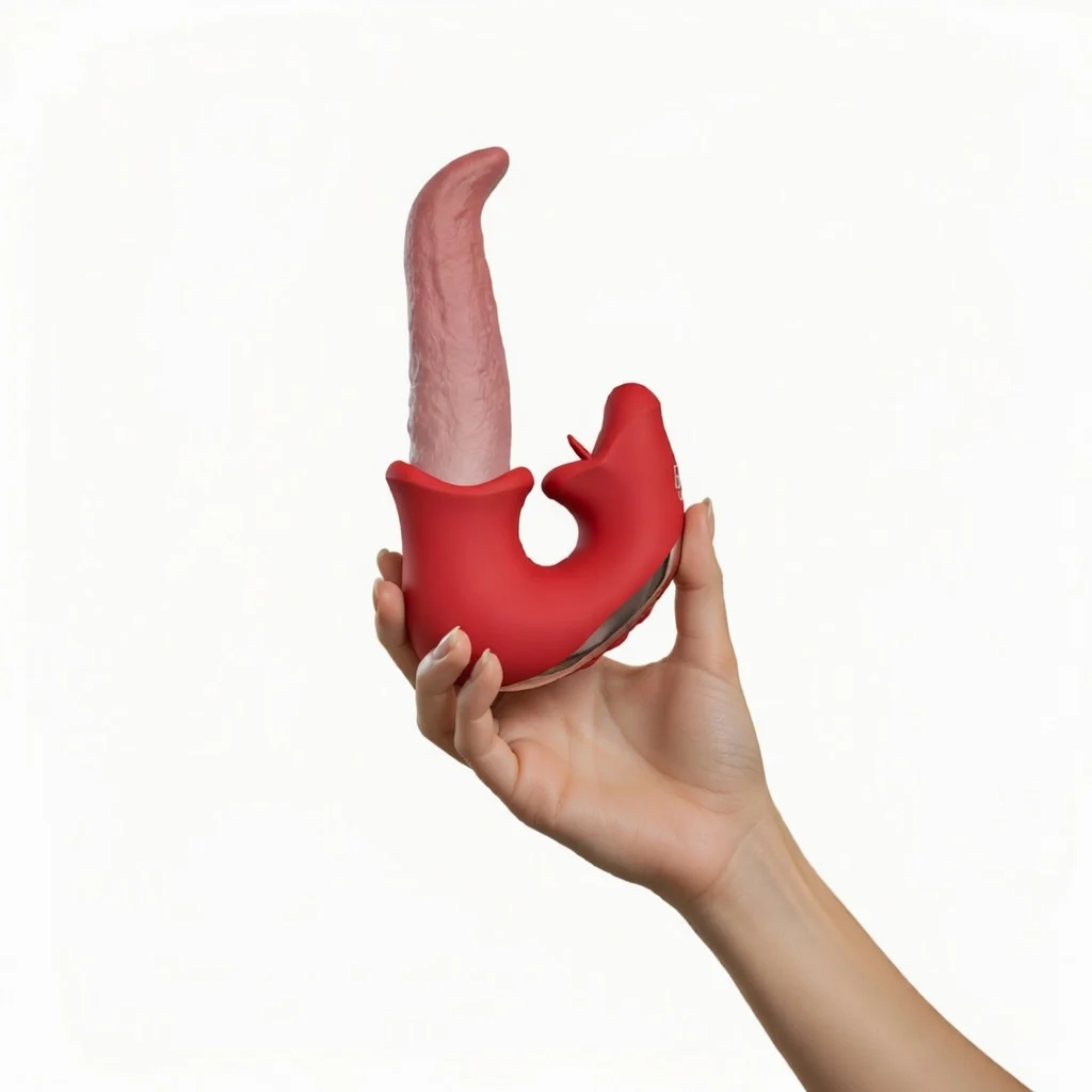 Image de BMS Factory Kissing Lips Double Stimulator – Stimulateur double multifonction