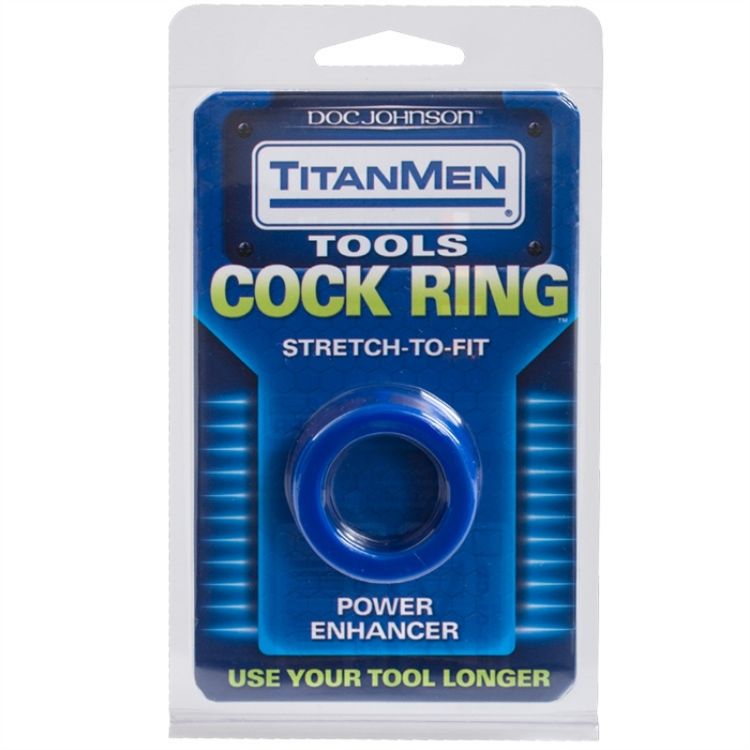 Image de TITANMEN TOOLS COCK RING BLEU