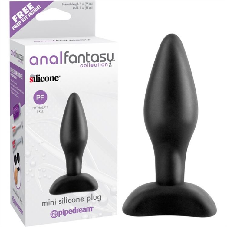 Image de ANAL FANTASY COLLECTION MINI SILICONE PLUG - BLACK