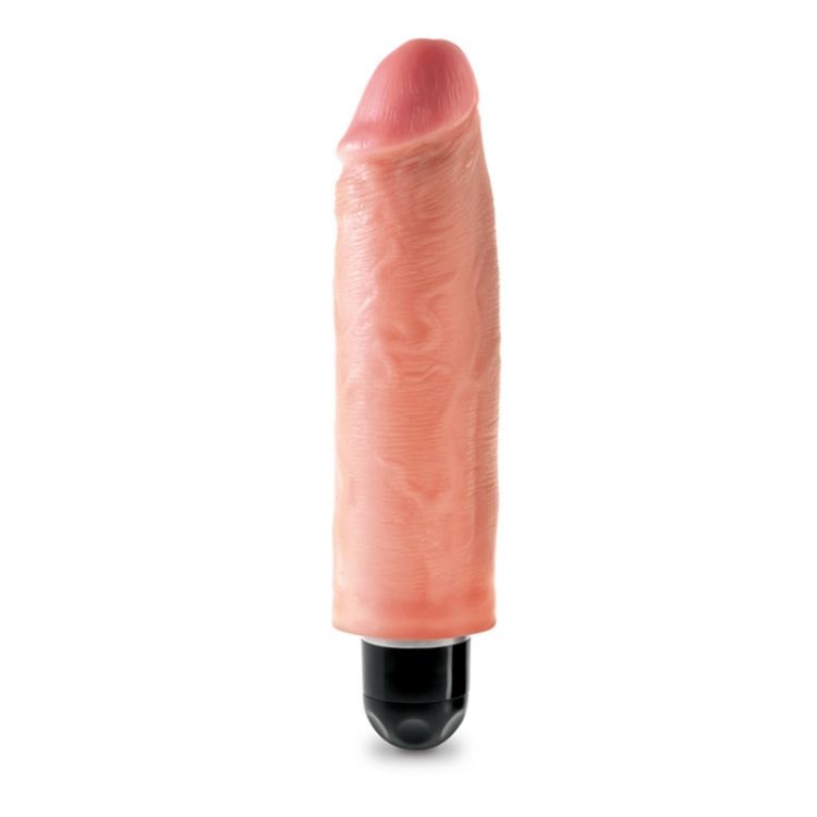 Image de King Cock 6" Vibrating Stiffy - Flesh