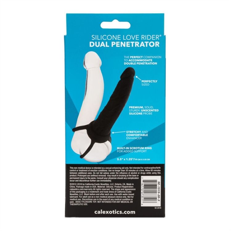 Image de Silicone Love Rider Dual Penetrator - Black