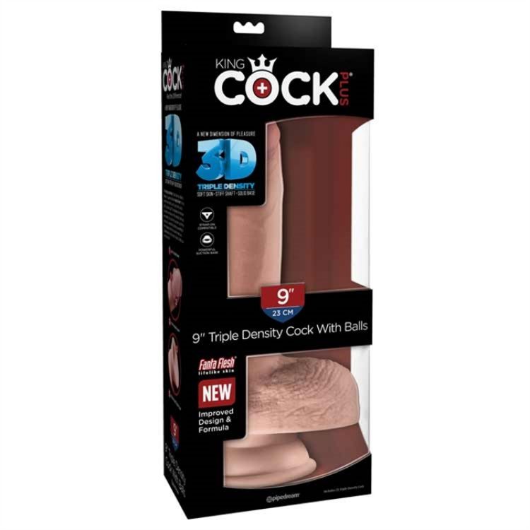 Image de King Cock Plus 9" Triple Density Cock with Balls -