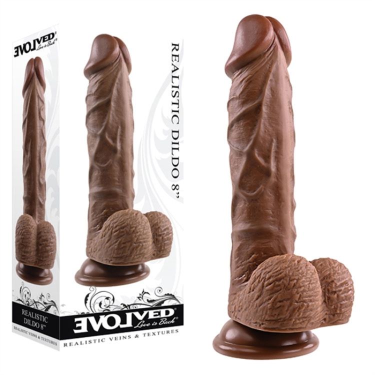 Image de Realistic Dildo 8" Dark