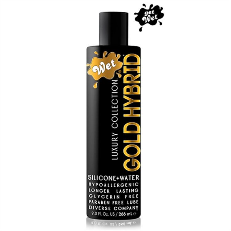 Image de Wet Gold Hybrid Water Silicone Blend 9 oz / 266 ml