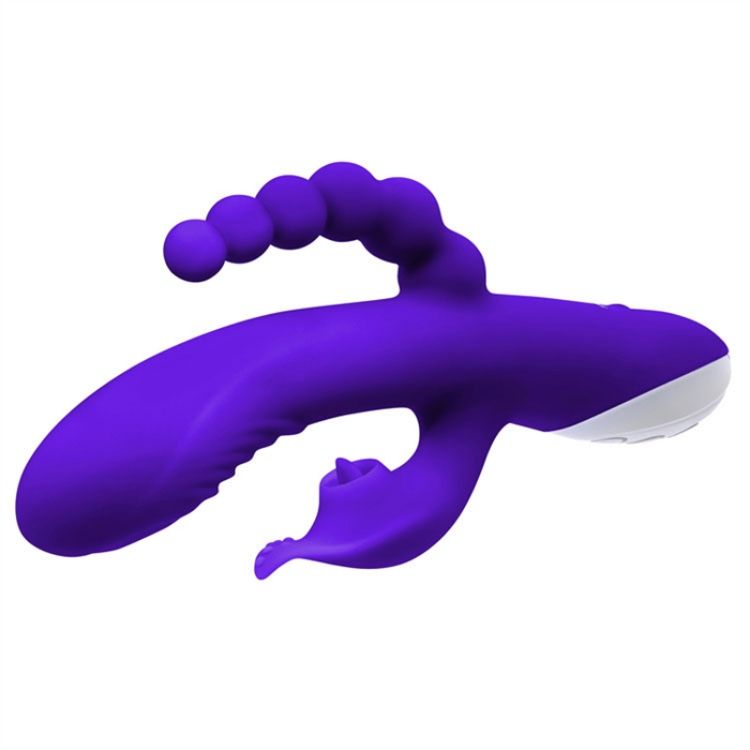 Image de Lick Me Triple Stim Vibe - Silicone Purple