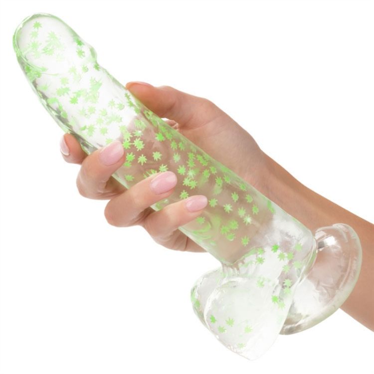 Image de NB - I Leaf Dick Glow-In-The-Dark Weed Leaf Dildo