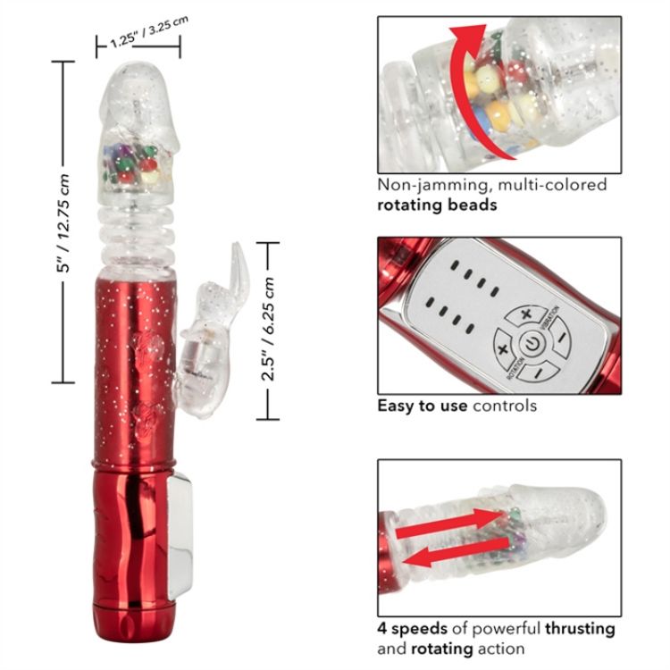 Image de Naughty Bits® CM Thrusting Jack Rabbit® Vibrator